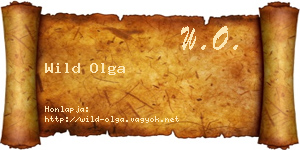 Wild Olga névjegykártya